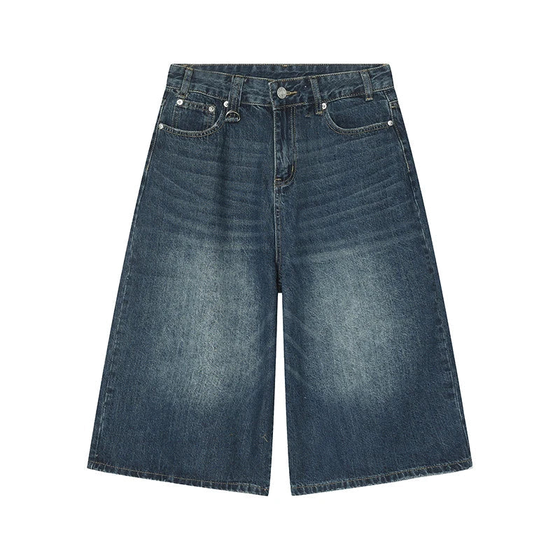 Women's Denim Shorts | High-Rise Baggy Relaxed Washed