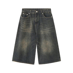 Women's Denim Shorts | High-Rise Baggy Relaxed Washed