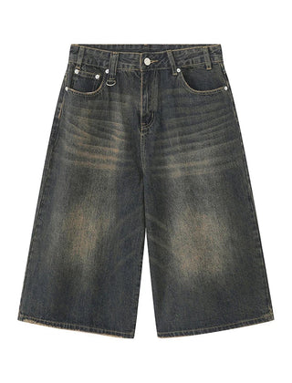 Women's Denim Shorts | High-Rise Baggy Relaxed Washed