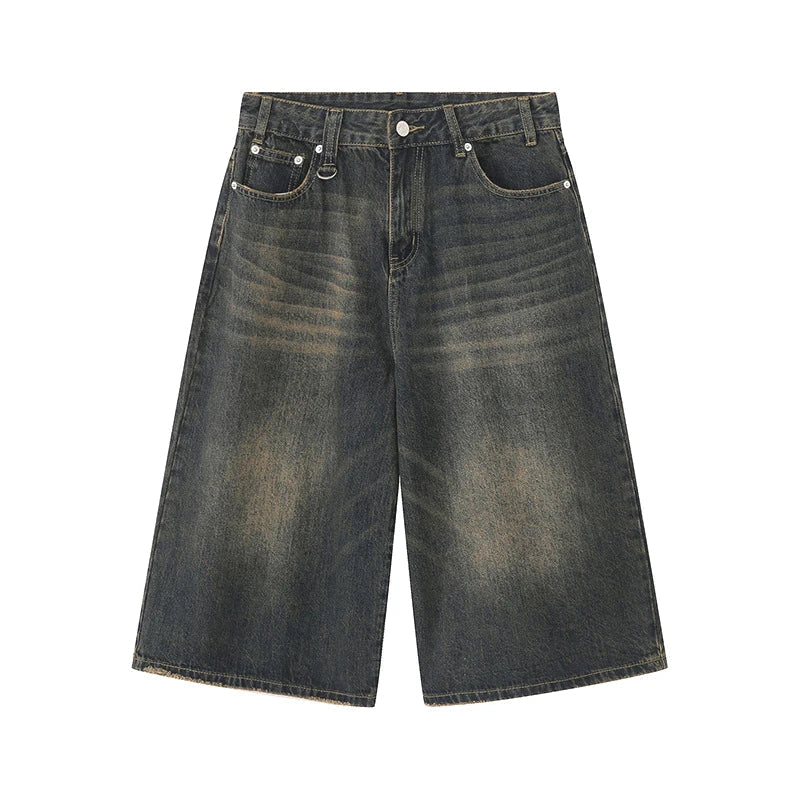 Women's Denim Shorts | High-Rise Baggy Relaxed Washed