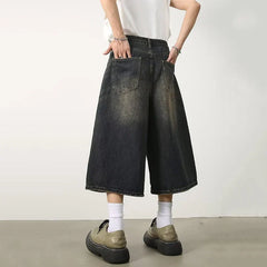 Women's Denim Shorts | High-Rise Baggy Relaxed Washed