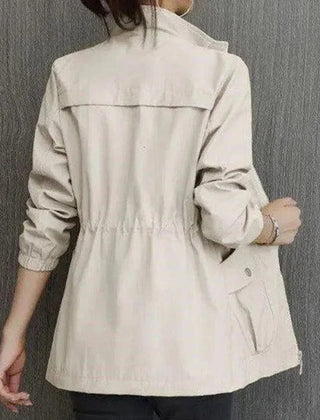Women's Trench Coat | Lightweight Waterproof Stand Collar