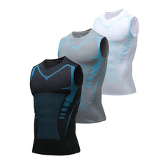 Men's Crop Top | Crew Neck Sleeveless Knit
