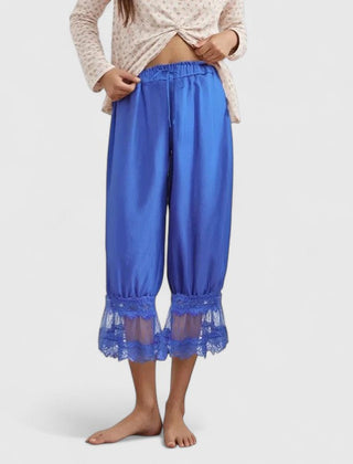 Women's Lace Pants | Midi Length Balloon Leg Linen