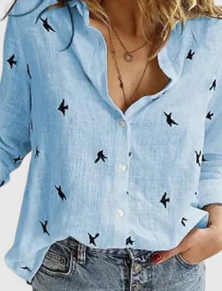 Soren | White Linen Shirt Women Button Down Elegant Loose Fit 10