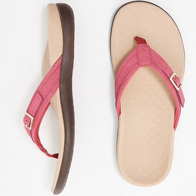 Women's Flip Flop | Toe Post Thong Buckle Strap Cushioned