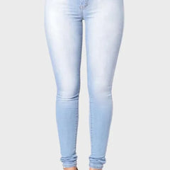 Comfortable women's high waist skinny jeans. Versatile denim pants for casual or dressy looks.