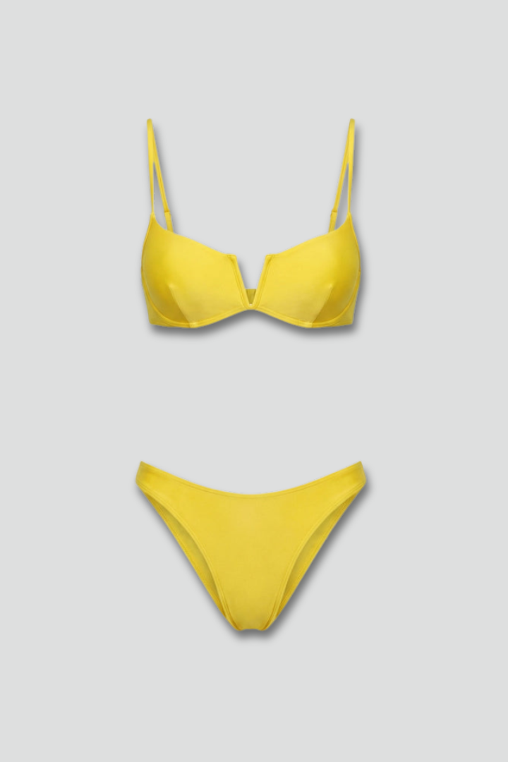 Women's Bikini Set | V-Neck Adjustable Straps Brazilian Cut