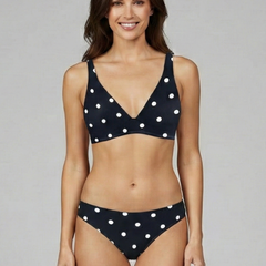 Women's Bikini Top | Halter Neckline Triangle Cups Open Back
