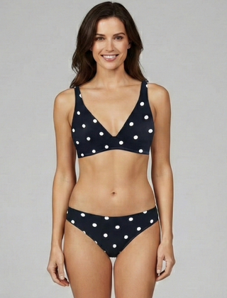 Women's Bikini Top | Halter Neckline Triangle Cups Open Back