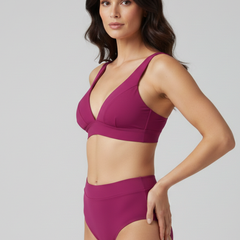 Women's Bikini Top | V-Neck High Waist Swimwear