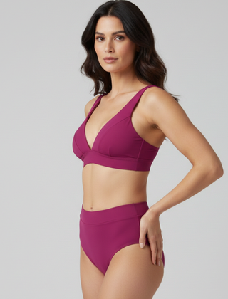 Women's Bikini Top | V-Neck High Waist Swimwear