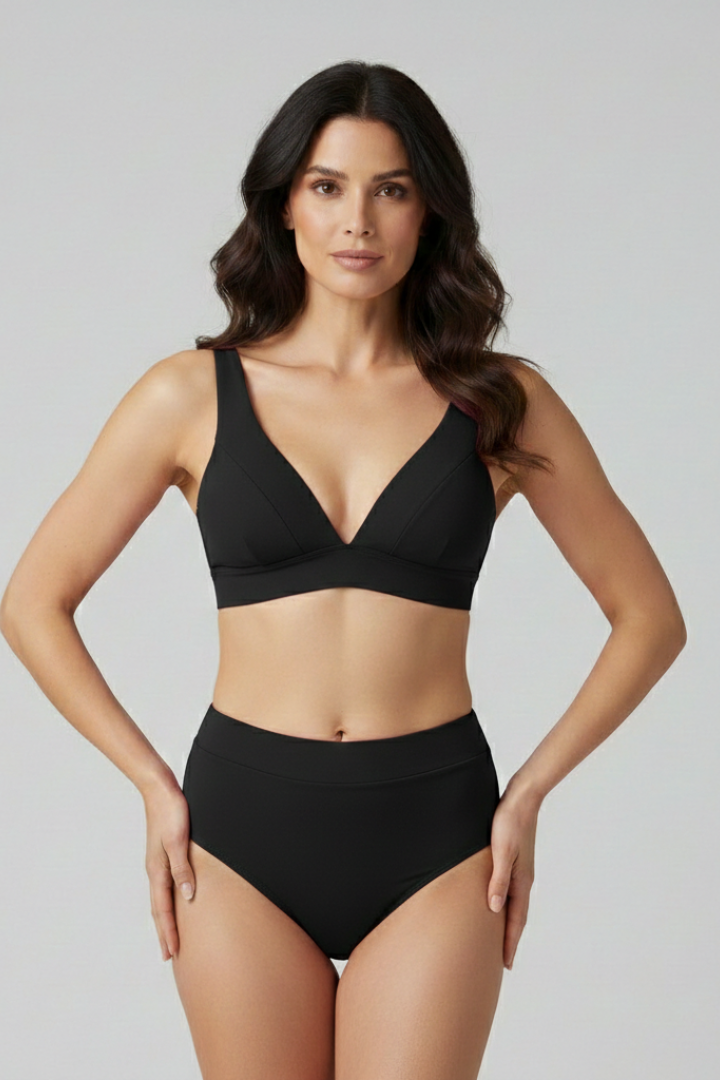 Women's Bikini Top | V-Neck High Waist Swimwear