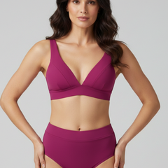 Women's Bikini Top | V-Neck High Waist Swimwear