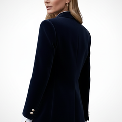 Women's Blazer | Notch Lapel Single Button Velvet