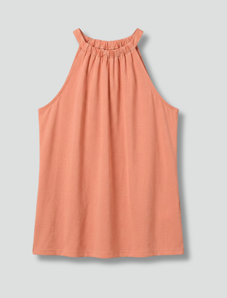 Women's Halter Top | Gathered Neckline Sleeveless Loose Fit