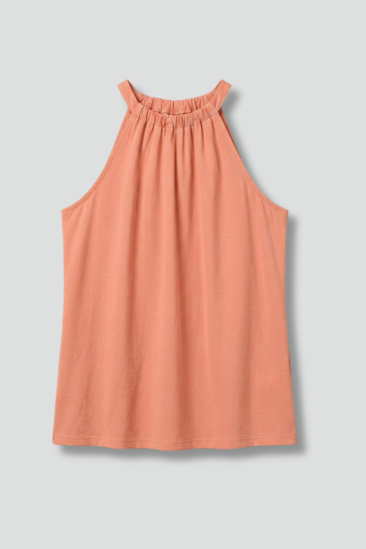 Women's Halter Top | Gathered Neckline Sleeveless Loose Fit