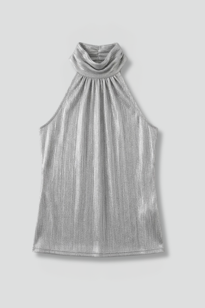 Women's Halter Top | Round Neck Sleeveless Knit