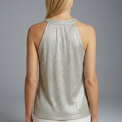 Women's Halter Top | Round Neck Sleeveless Knit
