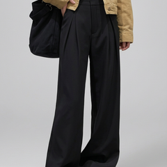 Women's Palazzo Pants | High Rise Wide Leg Pleated Front