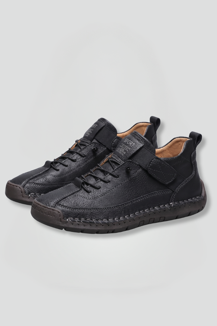 Women's Sneakers | Leather Upper Elastic Panel Closure EVA Sole