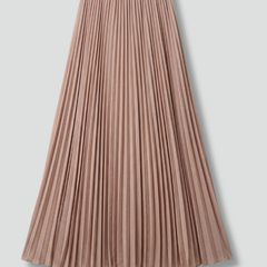 Women's A Line Skirt | Maxi Pleated Elastic Waist A-line