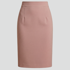 Women's Skort | Midi Length High Waist Back Slit