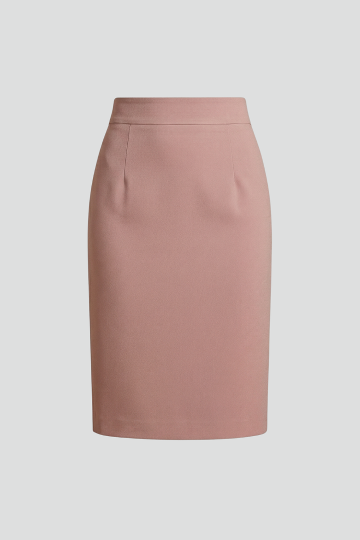 Women's Skort | Midi Length High Waist Back Slit