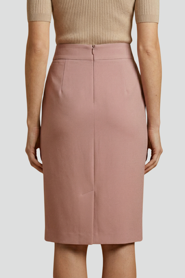 Women's Skort | Midi Length High Waist Back Slit