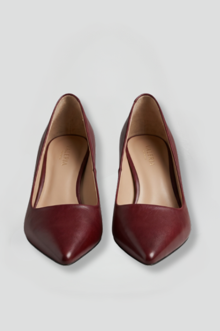 Women's Kitten Heels | Pointed Toe Slip-On Flared Heel