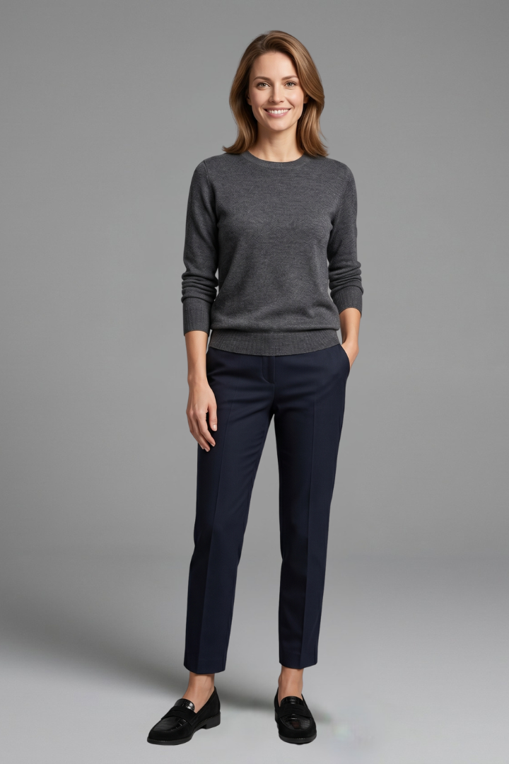 Women's Loafers | Rounded Toe Slip-On Croc-Embossed Flat Sole