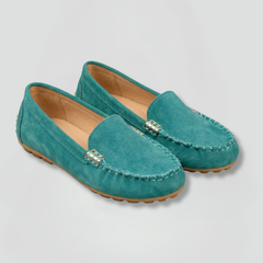 Women's Slip On Loafers | Rounded Toe Suede Flat Sole