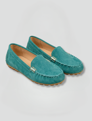 Women's Slip On Loafers | Rounded Toe Suede Flat Sole