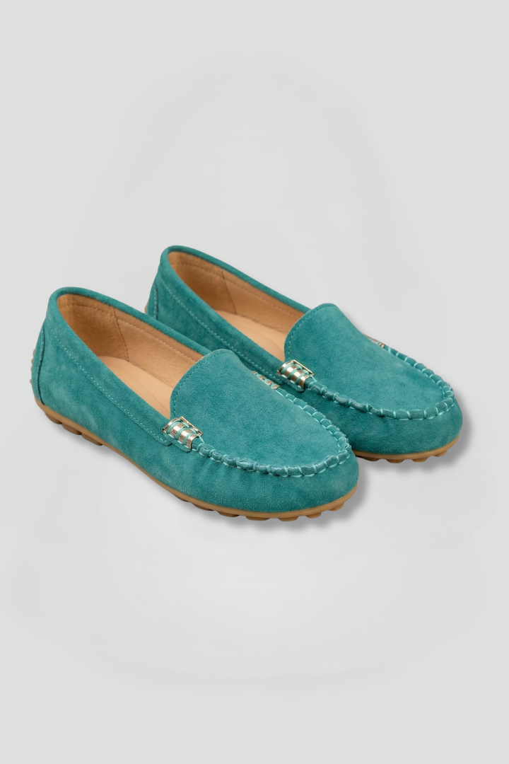 Women's Loafers | Slip-On Rounded Toe Suede Flat