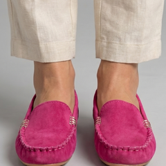 Women's Slip On Loafers | Rounded Toe Suede Flat Sole