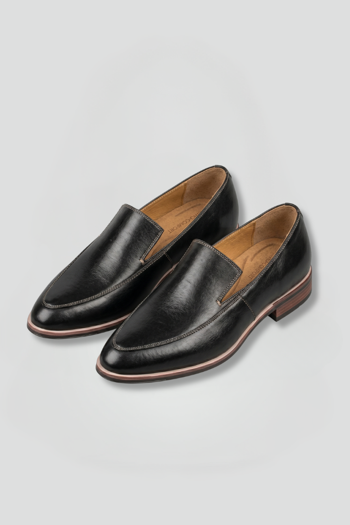 Women's Loafers | Pointed Toe Slip-On Low Heel Leather