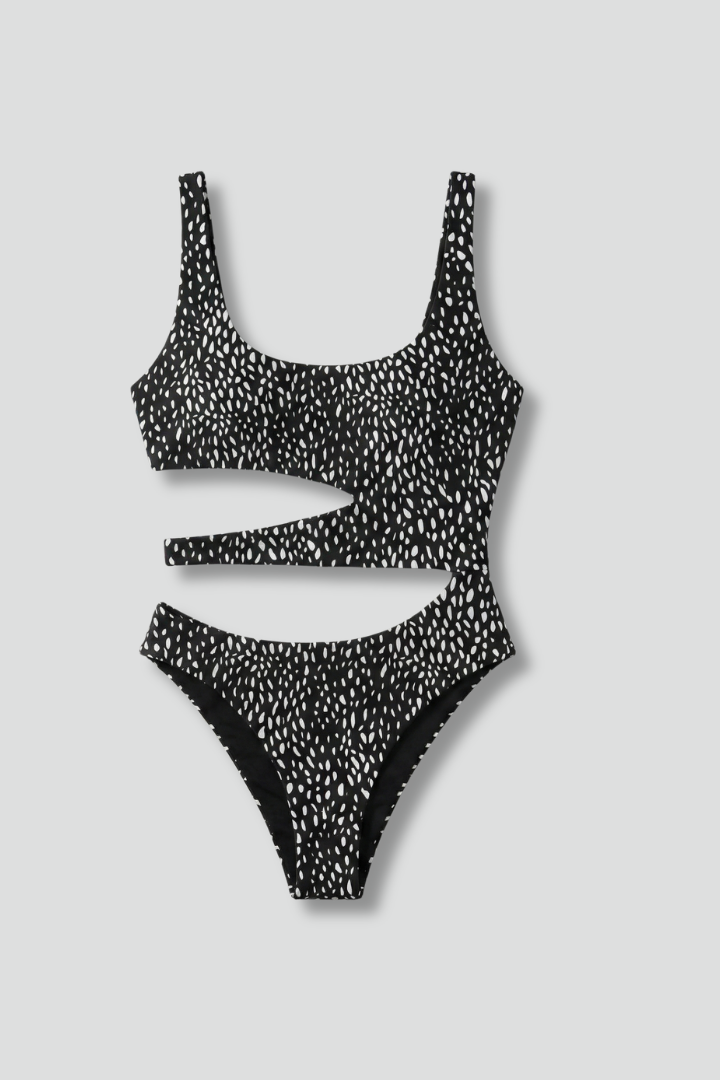 Women's Swimwear | Scoop Neckline Cutout Waist Spaghetti Straps