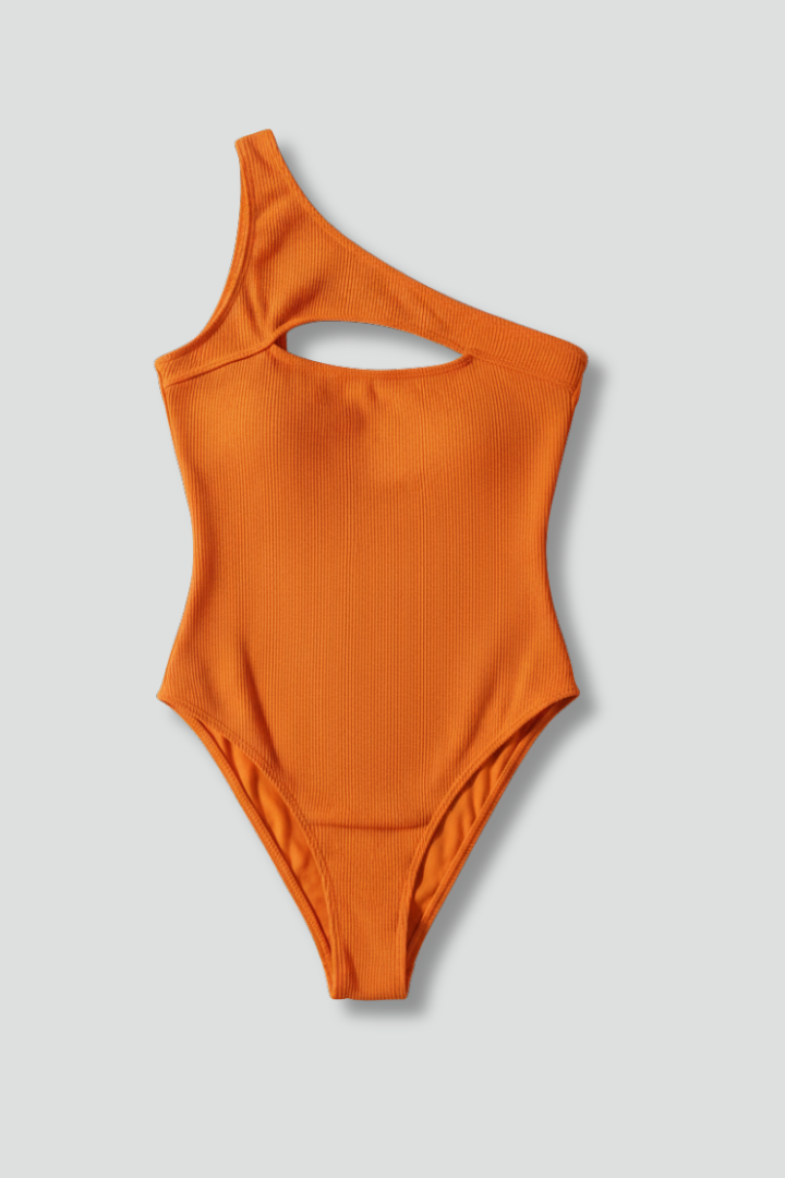 Women's Swimwear | One-Shoulder Asymmetrical Neckline Cutout
