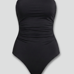 Women's Swimwear | Strapless Ruched Front High Cut