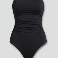 Women's Swimwear | Strapless Ruched Front High Cut