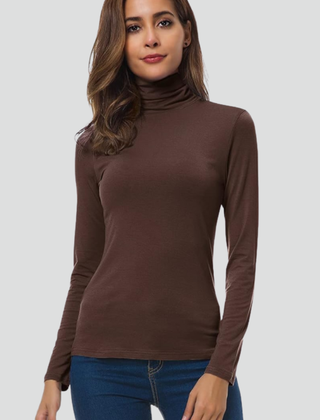 Women's Mock Neck Sweater | Turtleneck Long Sleeves Knit