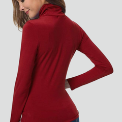 Women's Mock Neck Sweater | Turtleneck Long Sleeves Knit