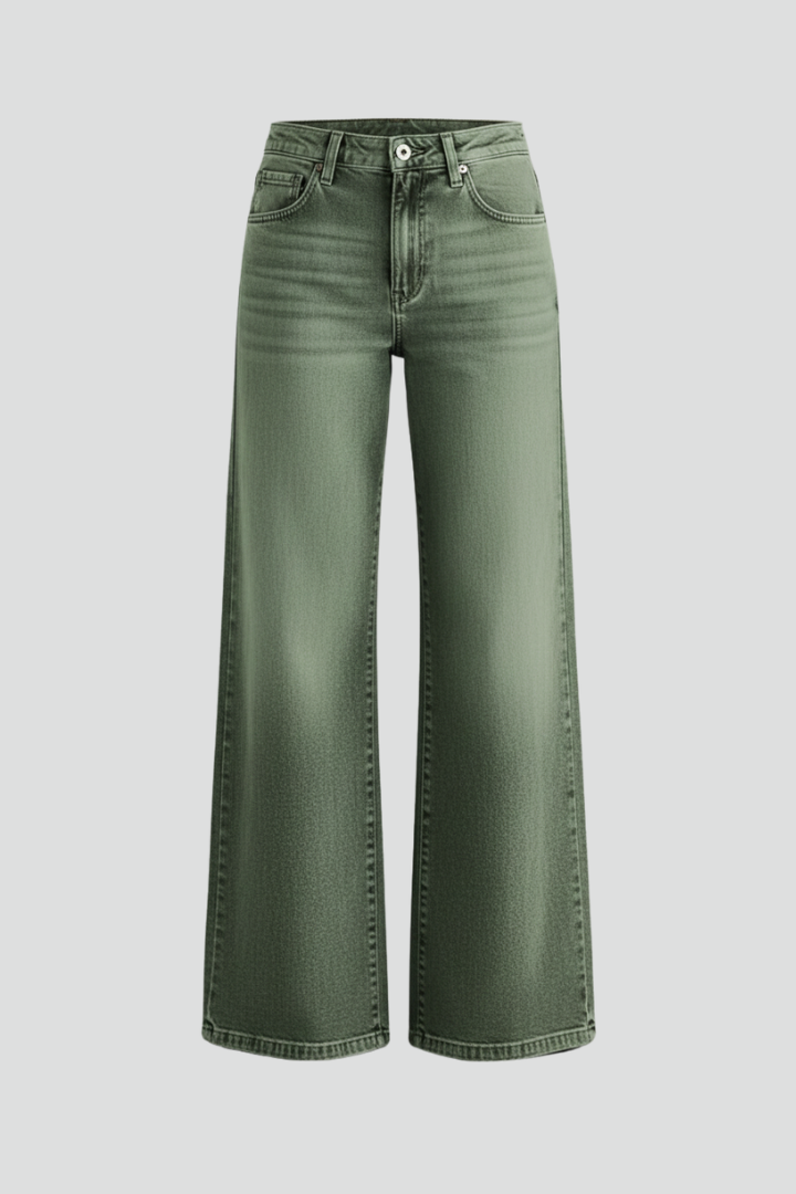 Women's Jeans | High-Rise Wide-Leg Denim Zip