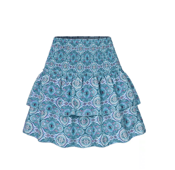 Women's Mini Skirt | Layered A-Line Ruffled Hem