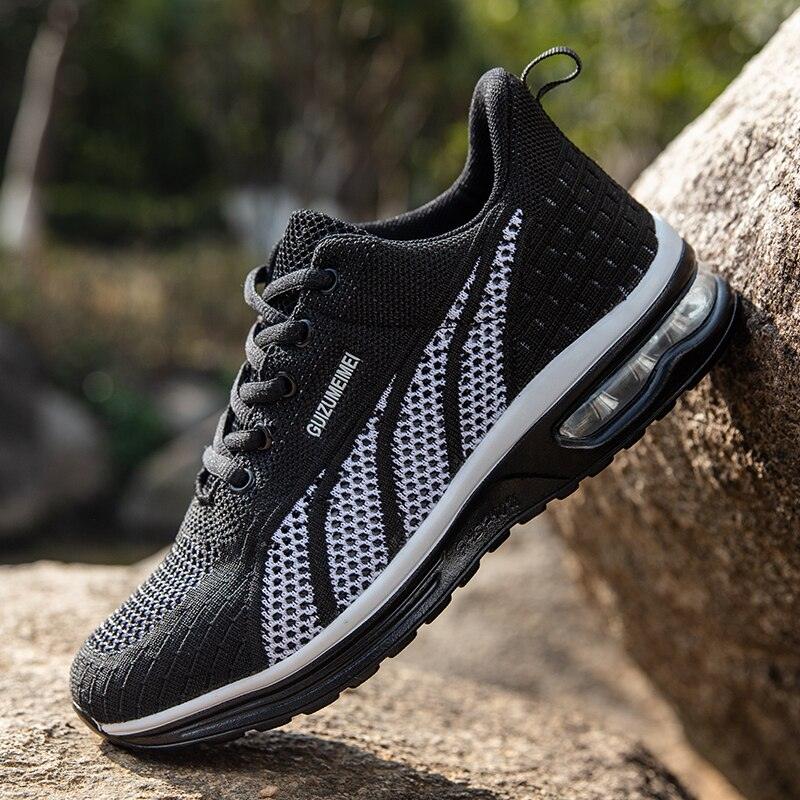 Women's Platform Gym Shoe | Mesh Lace-Up Air-Cushion Heel