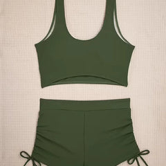 Bikini met criss-cross top