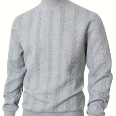Women's Mock Neck Sweatshirt | Turtleneck Long Sleeve Textured Knit