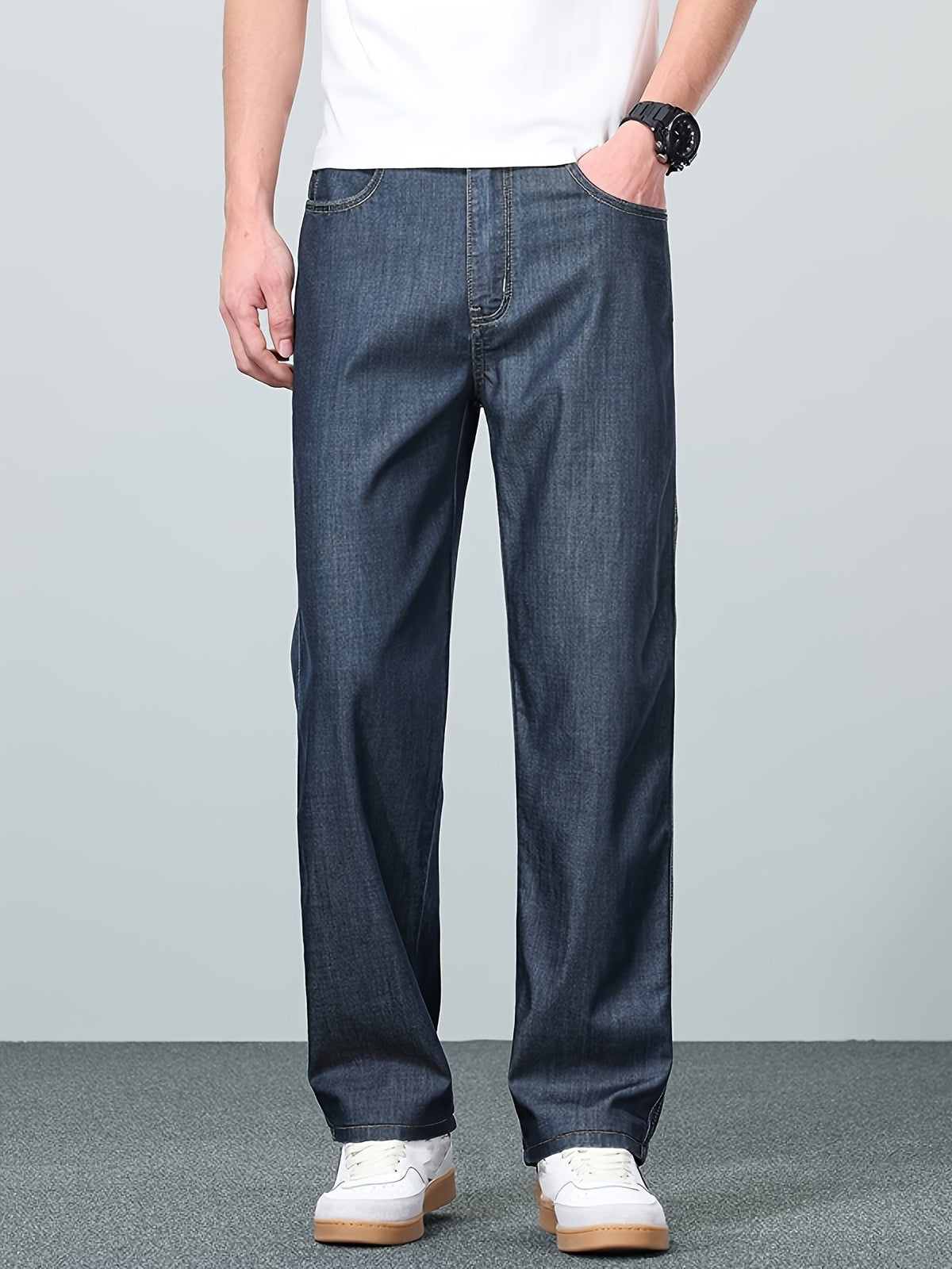 Men's Baggy Jeans | Relaxed Fit Straight Leg Denim