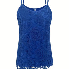 kanten tanktop met V-neck