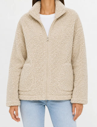 Fleece jacket met rits